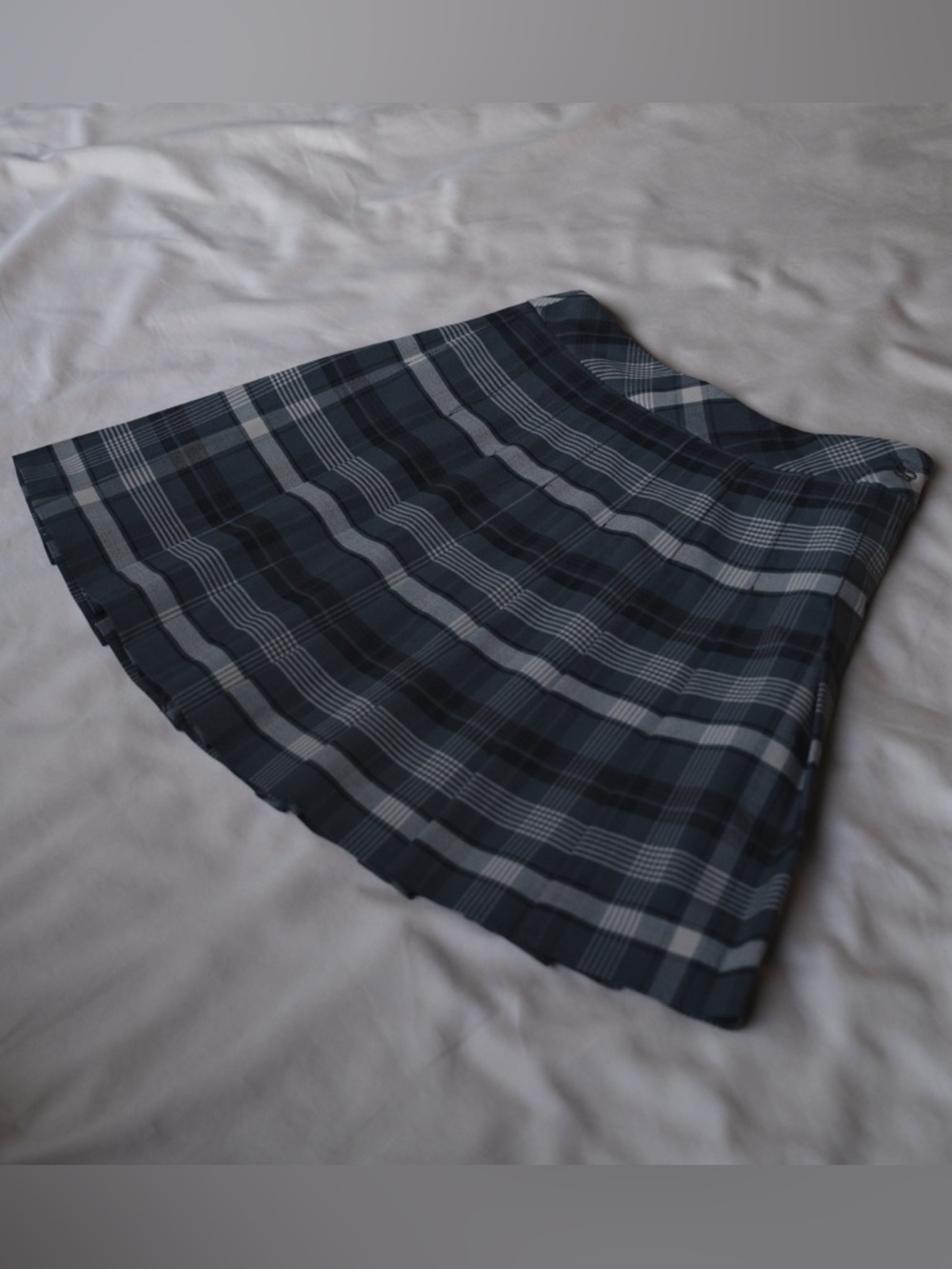 Aritzia Sunday Best Plaid Pleated Mini Tennis Skirt Dark Green Navy Size 0